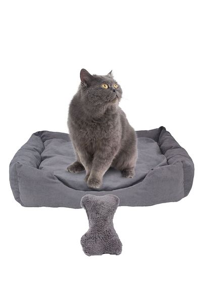 Evene Cat Bed Pet Cat Cushion Pet Rectangular 65x45 Cm Soft Cushion