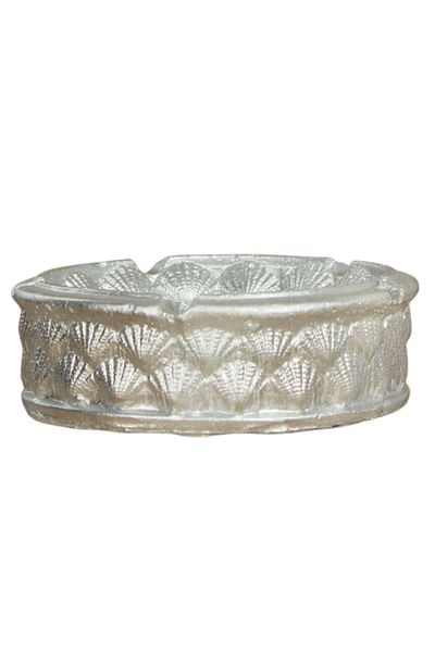 Evene Silver Colored Decorative Ash Tray - Oyster Model