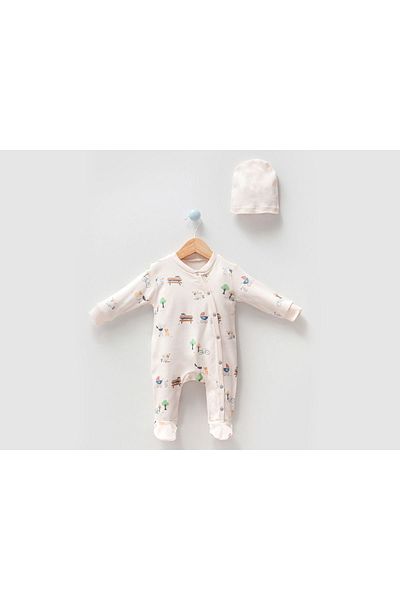 Bubbles PICKNIC PRINTED JUMPSUIT WITH BOOTIES