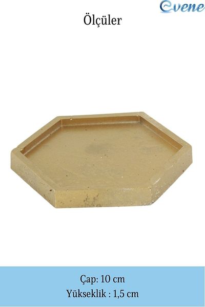 Evene Gold Color Zuckerlik Presentation Bowl Dragee Decorative Plate Model 11