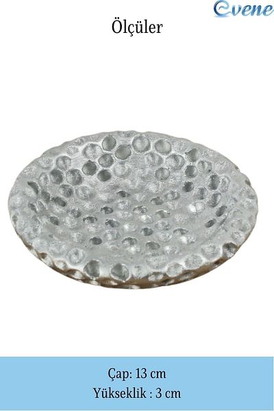 Evene Sugar Bowl Silver Color Presentation Bowl Dragee Decorative Plate Bubble Model