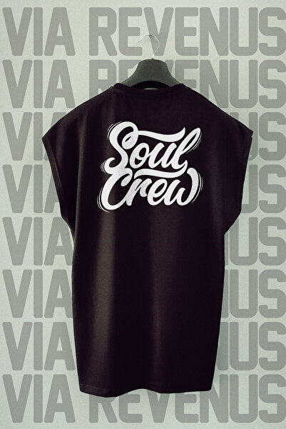 Vordevia Soul Crew Black Sport T-shirt - Leđa Štampano , Bez rukava