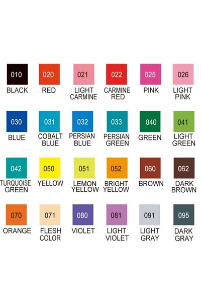 Zig Clean Color F Double Tip Pen 24 Color Set
