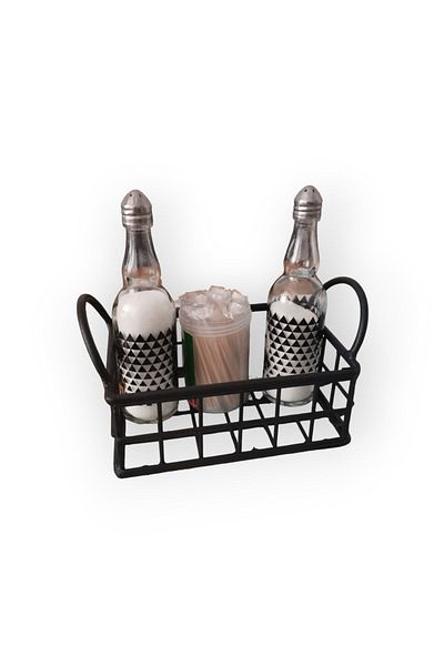 GO DEKOR (15X10) Asortik Mini Rustic Wire Basket - Multi-Purpose Decorative Single (New)