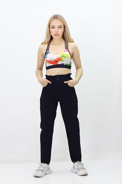 GZT TEKSTİL Elastic Waist Lycra Free Women's Jeans - 005