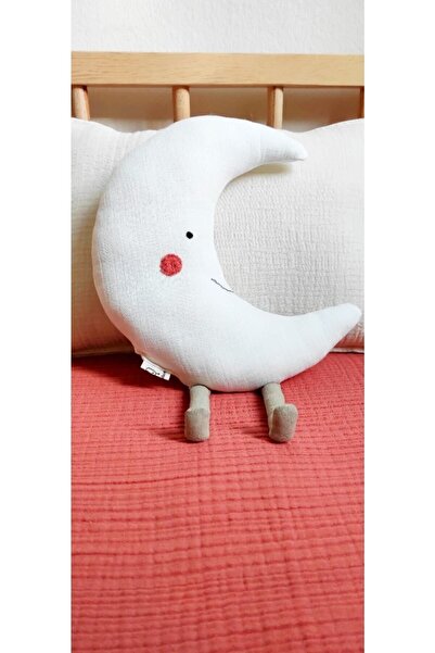 O&G Collection وسادة رمي من الموسلين المزخرفة لغرفة الأطفال/الرضع مصنوعة من ا...