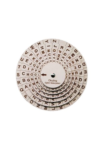 Okuling Wooden Letter, Syllable, Word Wheel - English Alphabet