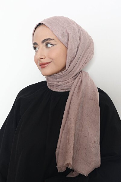Mizge Scarf Bambu Kraş Pudra