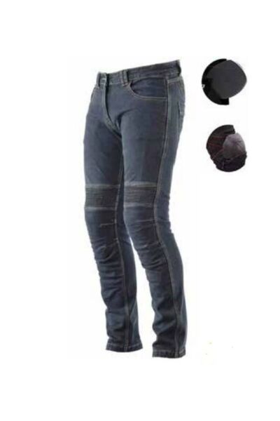 ebakbak Motosiklet Pantolonu Likralı Esnek Kumaş Korumalı Kevlar Kot Motor Pa...