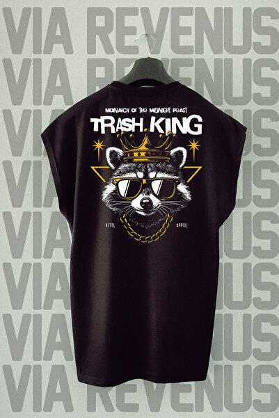 Vordevia Trash King Black Sport T-shirt - Leđa Štampano, Bez Rukava