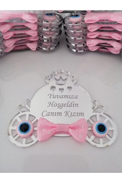 NATSA 20 مغناطيسًا لولادة الطفل - هدية عيد ميلاد من زجاج شبكي