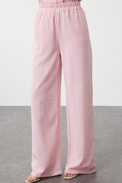 Trendyol Modest Dried Rose Woven Set - Front Rose/Flower Detail, Top and Bottom Set TCTSS24US00083