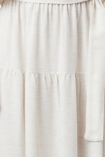 Trendyol Modest Bézs Crop ruha és kabát szett - öves, szövött TCTSS24US00082