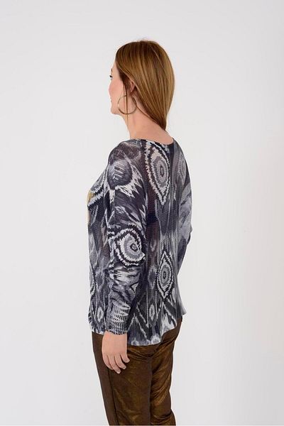 Park Moda 52000-6 MERRY ETHNIC PATTERN MERCERIIZED BLUZ