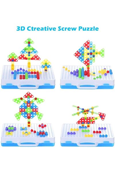 SmartFox 3d Puzzle ve Oyun Tamir Çantası Plus Pilli Matkaplı
