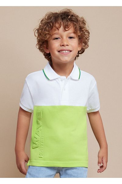 MAYORAL Tricou polo cu mânecă scurtă color block pentru băieți 3110
