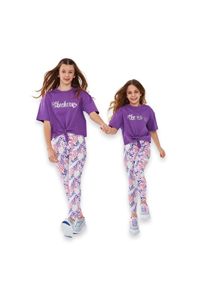 SKECHERS Sk241045 Graphic Tee g Sleeve Fuchsia Kids T-Shirt