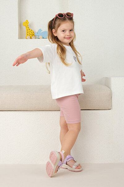 Mioma Kids Fitilli Kısa Tayt Açık Pembe