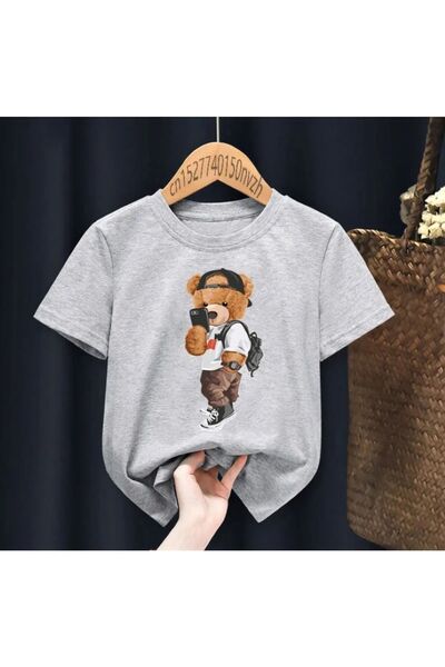 REMESA Tricou pentru copii cu imprimeu Teddy Bear