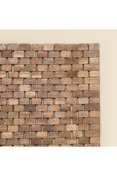 Chakra Pinta Ahşap Paspas 60x100 Cm Natural