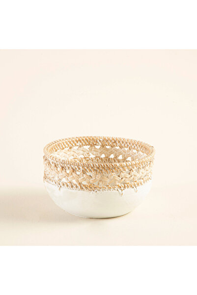 Chakra Gillie Decorative Deep Bowl S White