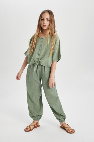 DeFacto Girl's Cotton Trousers - B5044a824sm Model