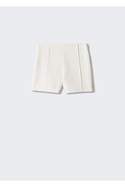MANGO Woman Yüksek belli düz kesim şort