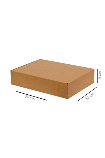 KOLİ KOLAY 30x20x5 Cm Kilitli E-ticaret Kutusu 10 Adet