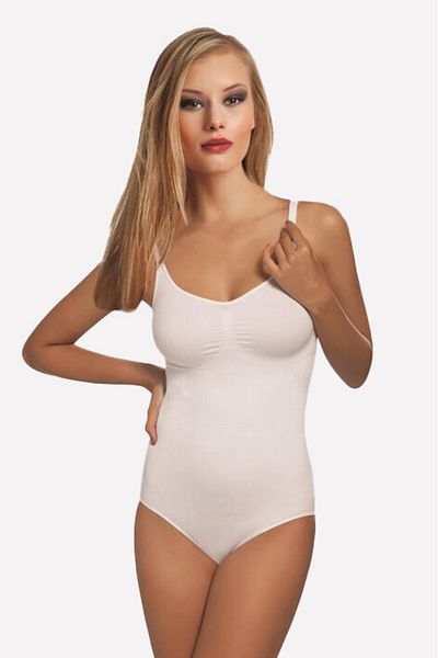 NBB Women's White Seamless Snap Body