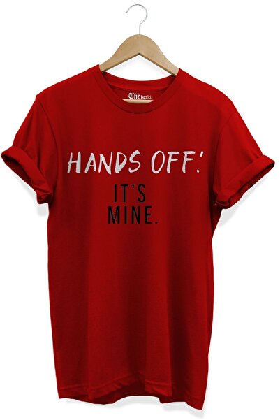 The Baski Premium crvena majica - 100% pamuk , Ne diraj, to je moje Štampano