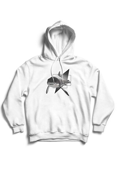 The Baski Unisex majica bez džepova White Shark Štampano Sa kapuljačom 100% p...