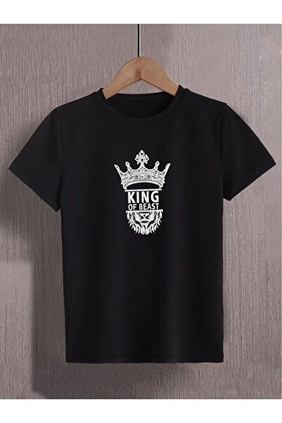 NoVibe تي شيرت للأولاد مطبوع من KING