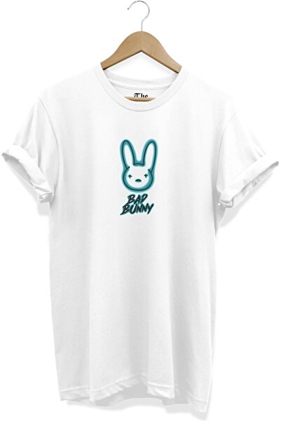 The Baski Beli unisex majica sa zecom - Bad Bunny Štampano Cool kratki rukav ...