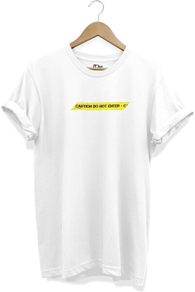 The Baski Bela unisex majica Zabranjeno ulazak Štampano Kratki rukav T-shirt