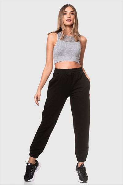 Superstacy Black Jogger Sweatpants