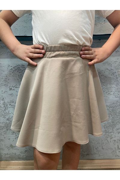 KedyKids Stone Color Double Straight Skirt