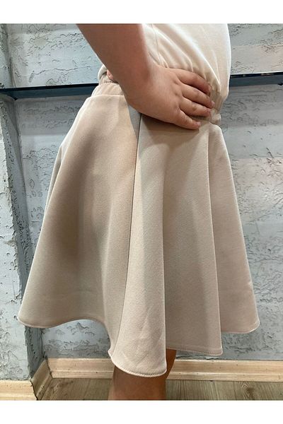 KedyKids Stone Color Double Straight Skirt