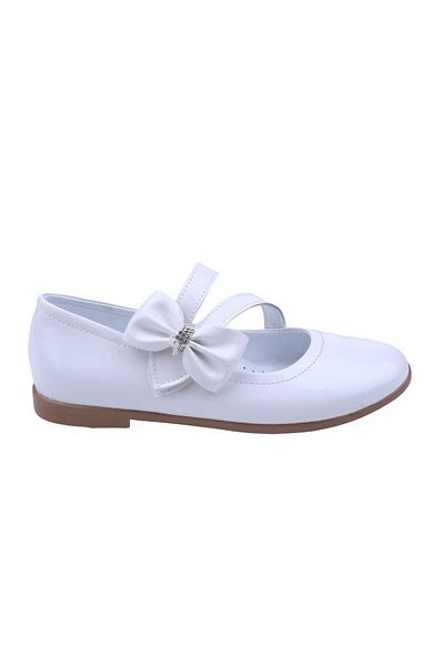 Papuçsepeti Cos pentru pantofi Ortaç 2082 Balerina Fata Balerina Velcro Piele Lacuita