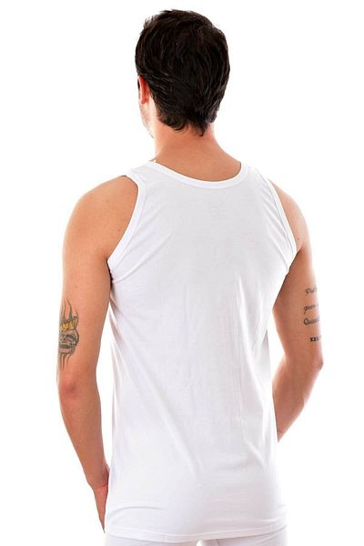 Pi Giyim Pack of 6 White Classic Men's Tank Top