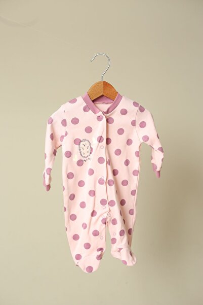 Lorasina Baby Polka Dot Jumpsuit with Cotton Booties for Baby Girl