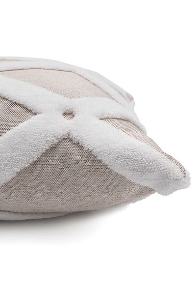 HAMUR Κάλυμμα μαξιλαριού ριχτάρι με μοτίβο Bohemian Beige Punch