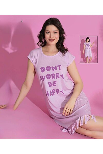 ZBTEKS Rochie casual din bumbac pieptănat cu ciucuri cu model