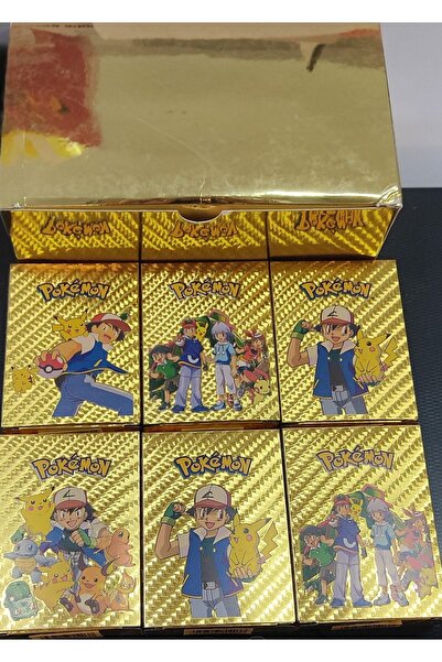 Tower Toys بطاقات بوكيمون ستارتر - مجموعة ذهبية مكونة من 55 قطعة، منقوشة، مكونة من 6 قطع