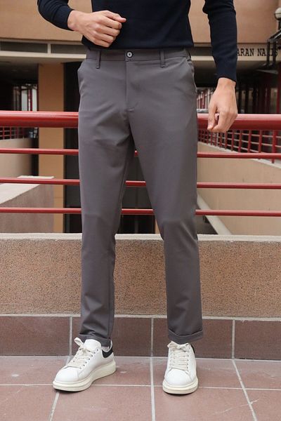 inpool Men's, Side elastic, double leg, Old Money Culture, Parachute fabric, pants