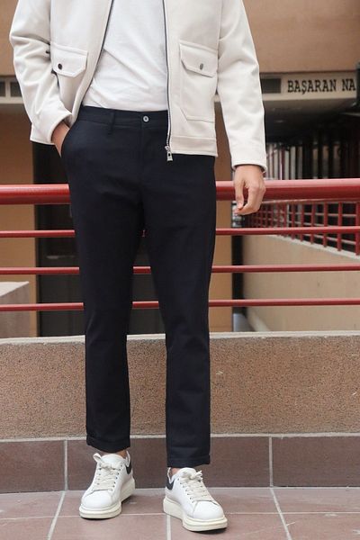 inpool Men's, Side elastic, double leg, Old Money Culture, Parachute fabric, pants