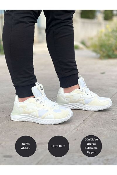 Peak T-amoi Ew0297h Unisex White Non-Slip Sole Orthopedic Comfortable Lightweight Daily Walking Running Sports Shoes