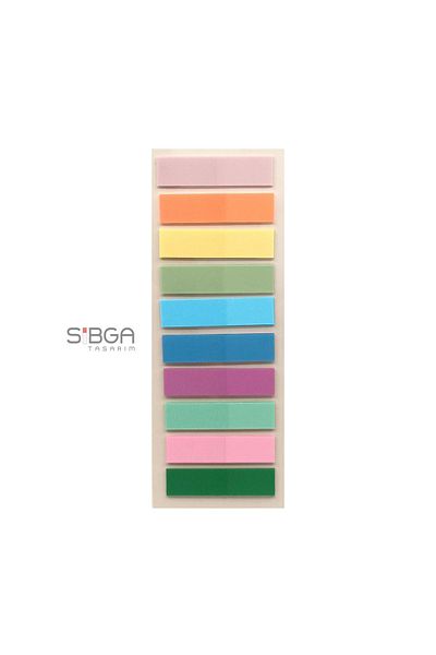 sibga tasarım Transparent Colored Postit Post-it Post It.Bookmark Bookmark Postit Sticker Note Paper 200 Sheets