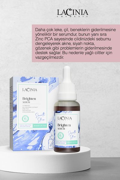 Lacinia Brighten Serum 30ml - Face Care Effect