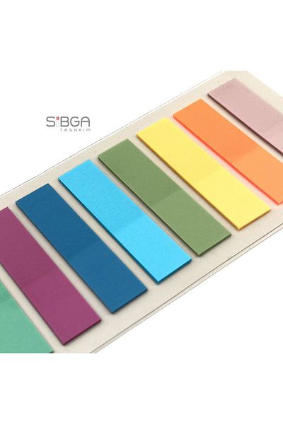 sibga tasarım Transparent Colored Postit Post-it Post It.Bookmark Bookmark Postit Sticker Note Paper 200 Sheets