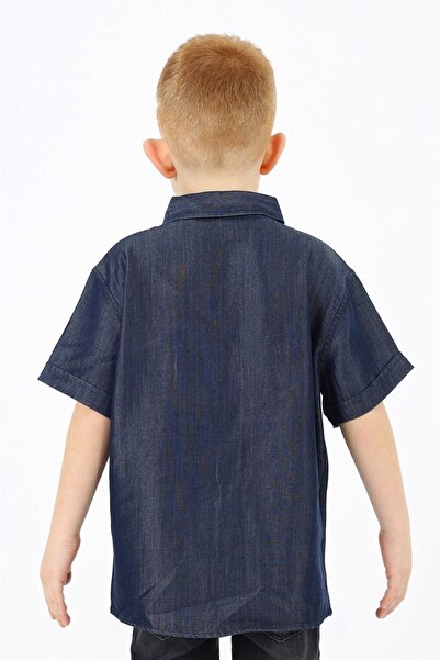 Banadamoda Короткий джинсовий сорочка для хлопчика